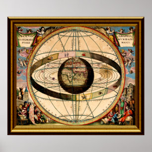 Poster Carte Zodiac-1-W-Frame