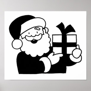 Poster Cartoon Père Noël