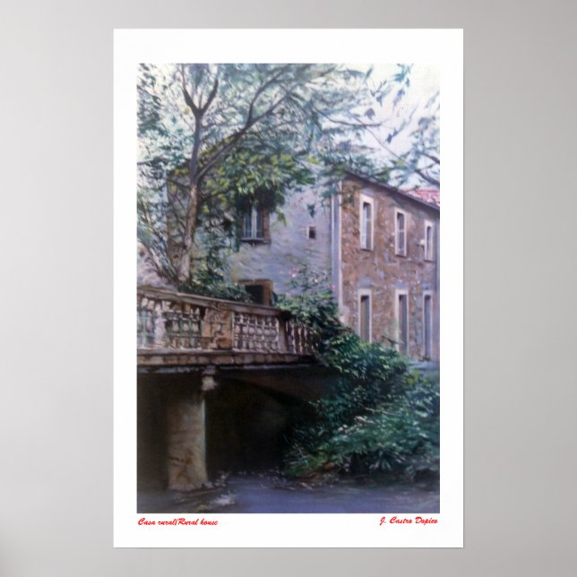 Poster Casa rural/Maison rurale (Devant)