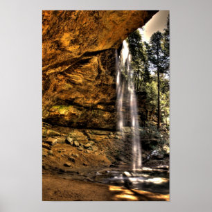 Poster Cascade de la grotte des cendres, Hocking Hills, O