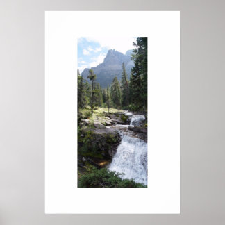 Poster Cascade du parc national Glacier