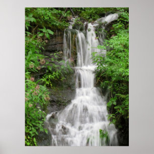 Poster Cascade en montagnes de smokey