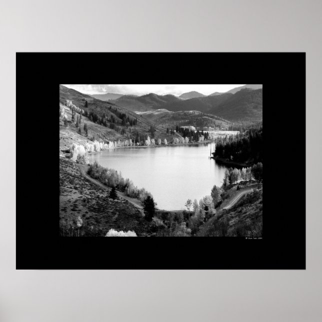 Poster Cascade - Lac (Devant)