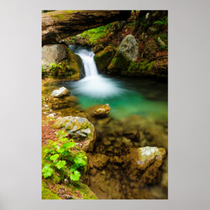 Poster Cascade sur Hare Creek, Californie