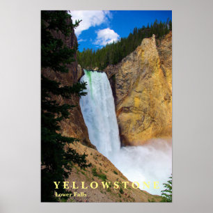 Poster Cascade Yellowstone