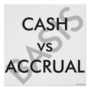 Poster "CASH vs ACCRUAL"