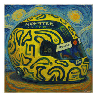 Poster Casque F1 Lando