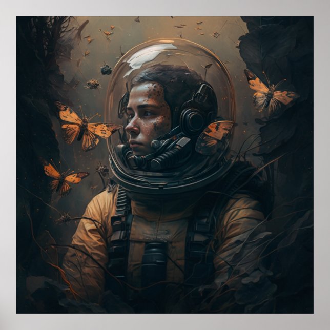 Poster casque spatial (Devant)