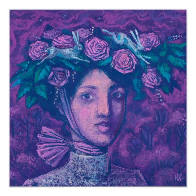 Poster Casquette d'été, Imaginaire d'été Surreal Portrait (Devant)