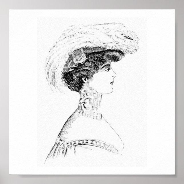Poster Casquette féminin (Devant)