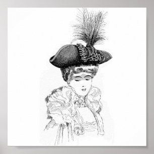 Poster Casquette féminin