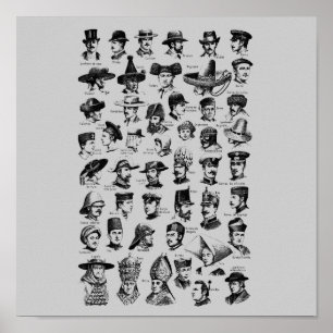 Poster Casquette vintage