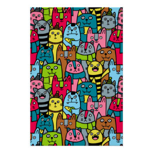 Poster Cat et kitten