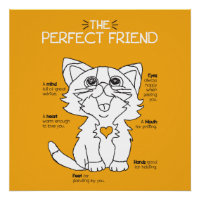 Cat Friends Art Kitten Meilleurs amis Forever Art