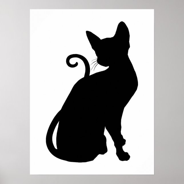 Poster Cat Silhouette (Devant)