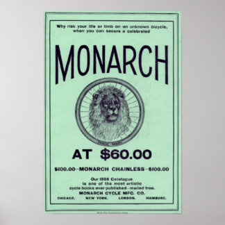 Poster Catalogue des cycles monographiques vintages