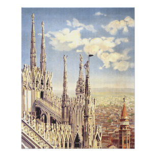 Poster Cathédrale de Milan Duomo Nativité de Sainte Marie