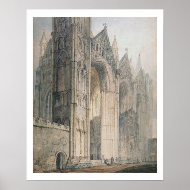 Poster Cathédrale de Peterborough (avec papier) (Devant)