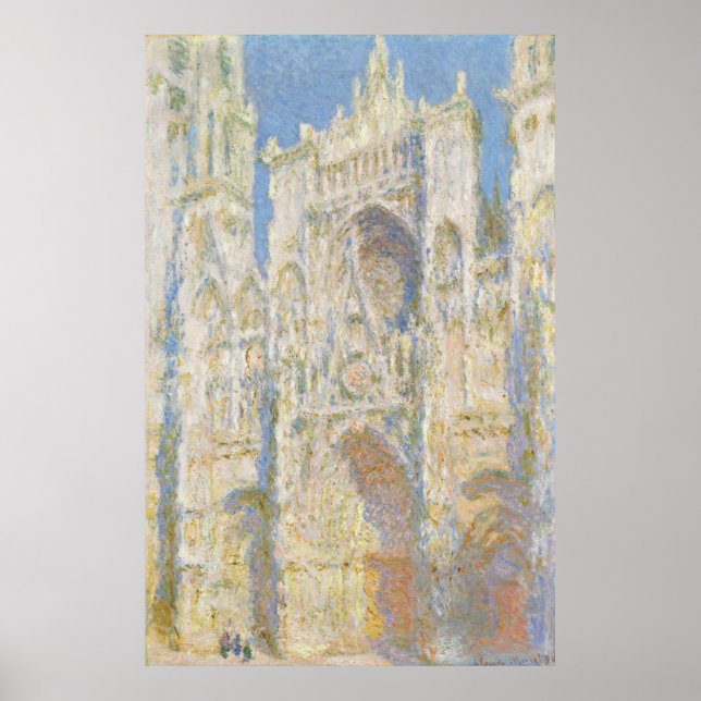 Poster Cathédrale de Rouen Façade Ouest Lumière du soleil (Devant)