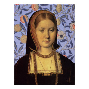 Poster Catherine d'Aragon Reine d' Angleterre Portrait
