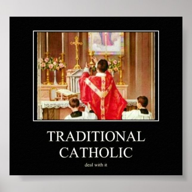 Poster catholique traditionnel (Devant)