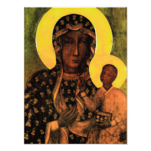 Poster catholique Vierge Marie et Enfant Jésus