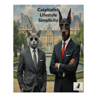 Poster Catpitalist Lifestyle Simplicité