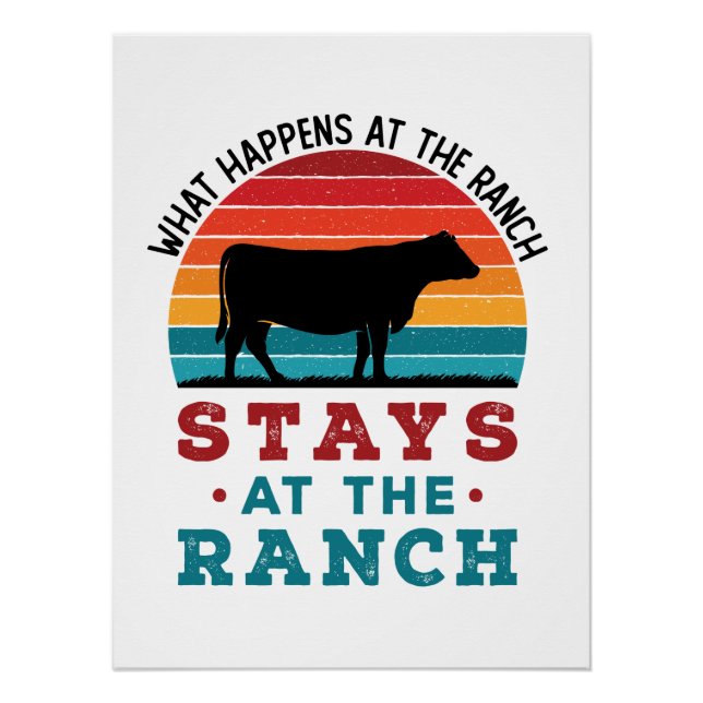 Poster Cattle Rancher Ce Qui Se Passe Au Ranch (Devant)