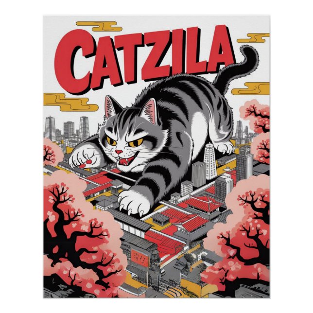 Poster Catzilla (Devant)