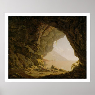 Poster Caverne, près de Naples, 1774 (huile sur la toile)