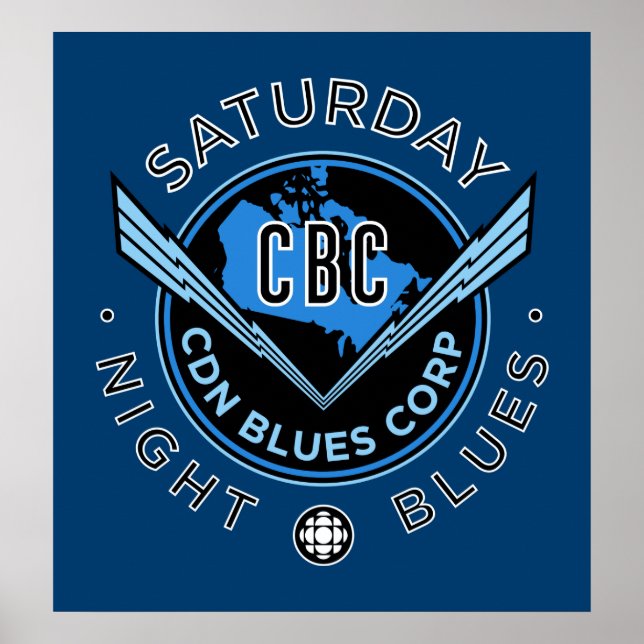 Poster CBC Saturday Night Blues (Devant)