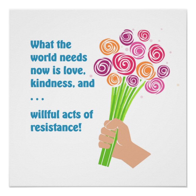 Poster Ce dont le monde a besoin maintenant (Devant)