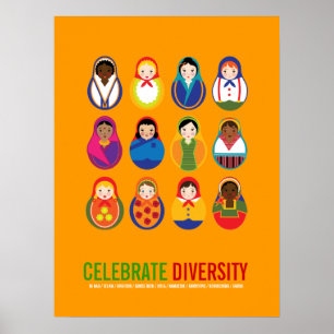 Poster Celebrate Diversity Multicultural Day