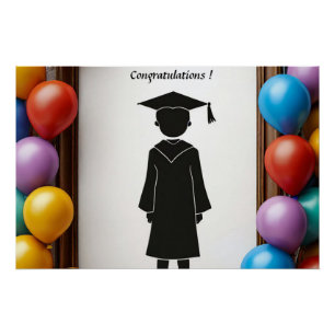Poster 🎓 Célébration de ballons de remise des diplômes p