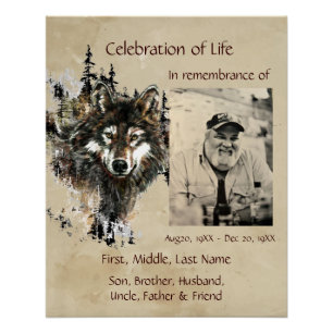 Poster Célébration du loup de vie