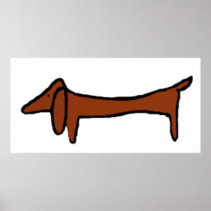 Poster Célèbre Dachshund