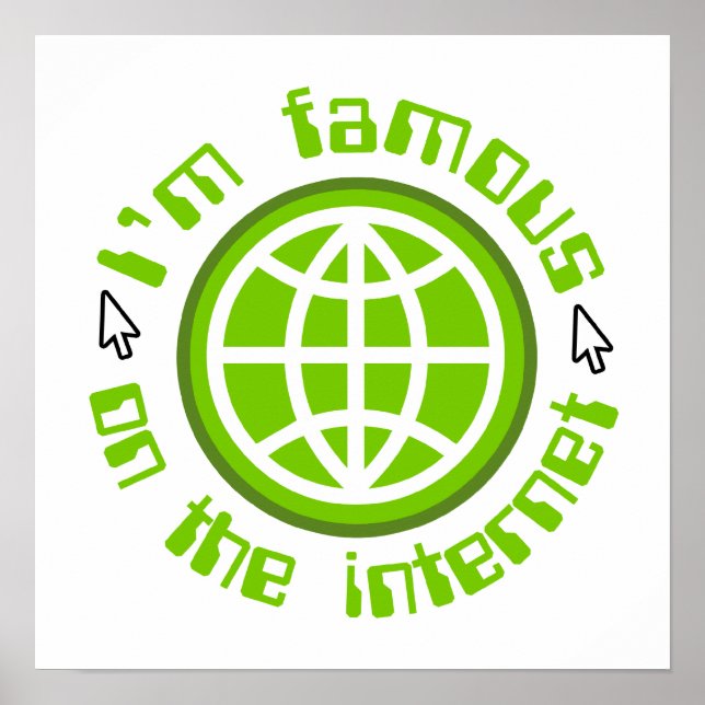 Poster Célèbre Sur Internet (Devant)