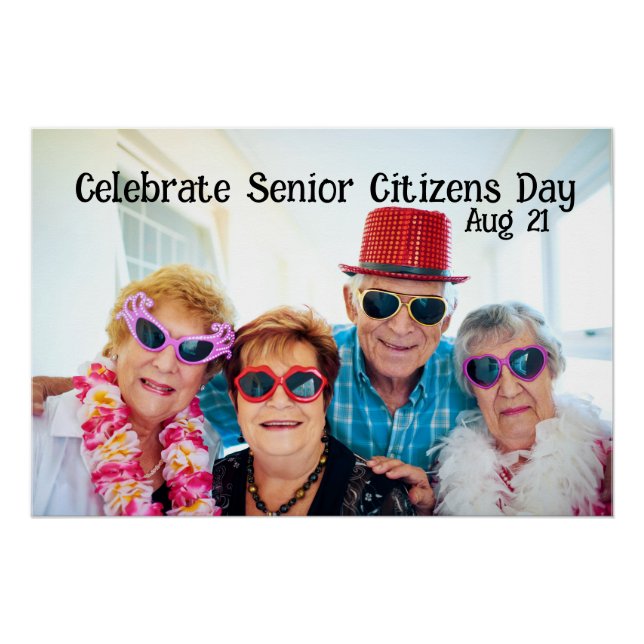 Poster Célébrer la Journée des seniors (Devant)