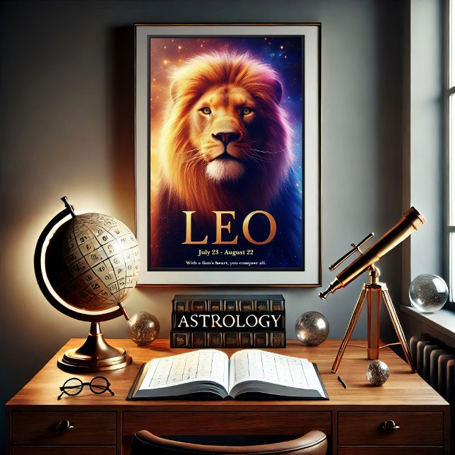 Poster céleste Lion Zodiac (Créateur téléchargé)