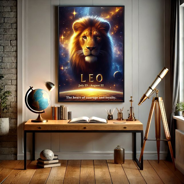 Poster céleste Lion Zodiac (Créateur téléchargé)