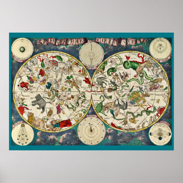 poster CELESTIAL MAP (Devant)