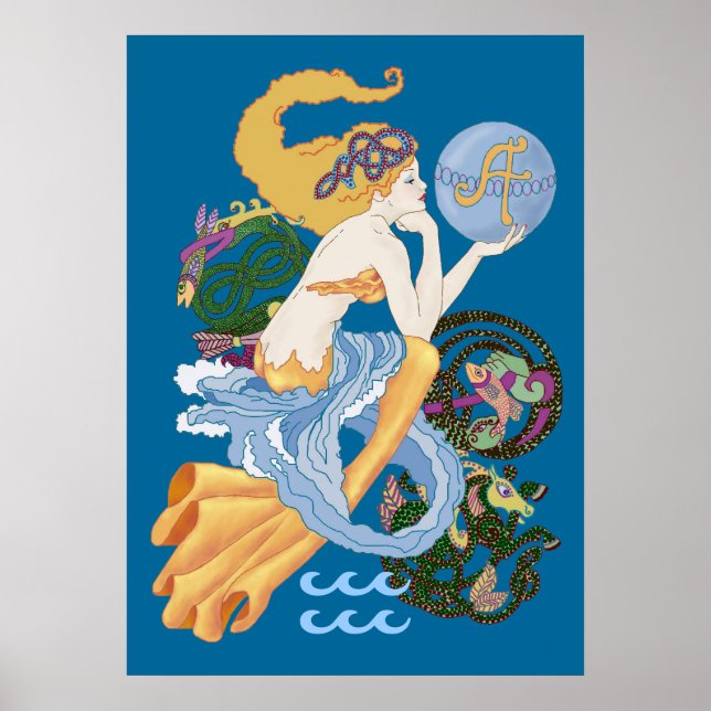 Poster Celtic "A" pour Aquarius Mermaid (Devant)