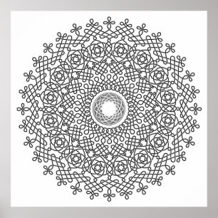 Poster Celtic Knot Mandala 1