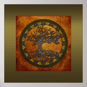 Poster Celtic Tree of Life