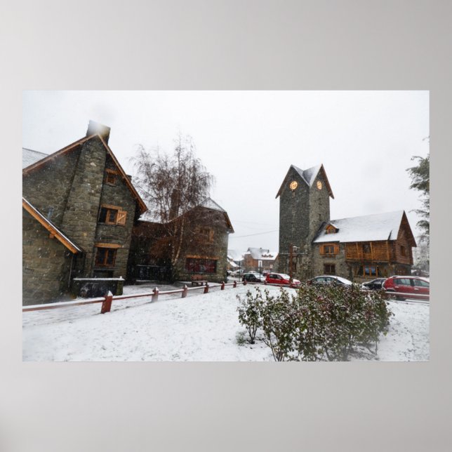 Poster Centre civique Bariloche, Patagonie Argentine (Devant)