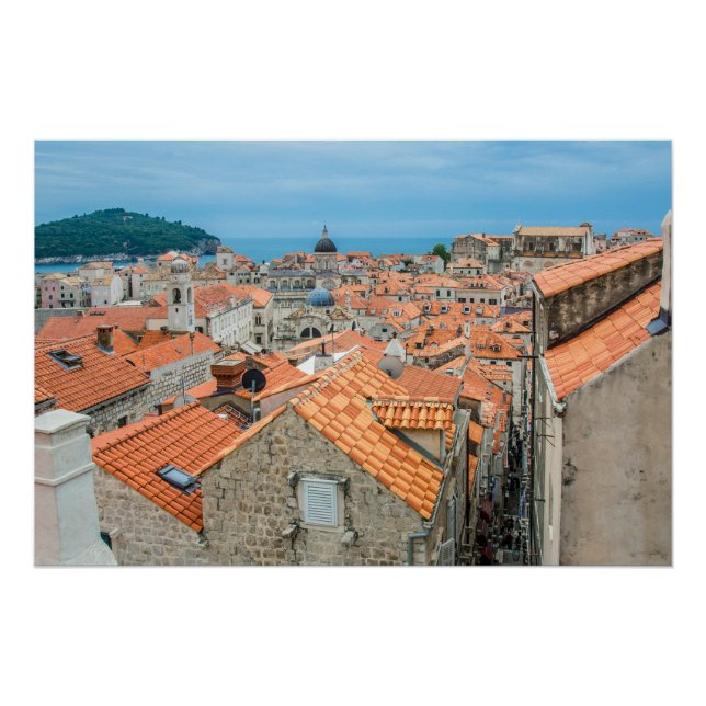Poster Centre-ville de Dubrovnik (Devant)