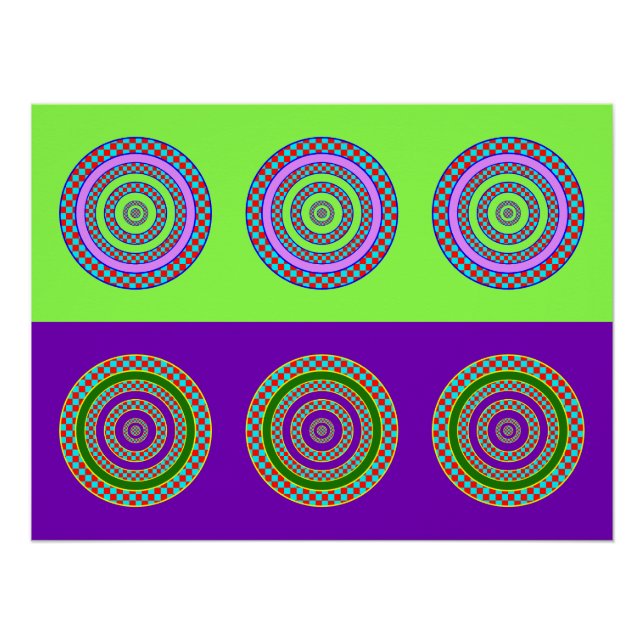 Poster Cercles Art (Devant)