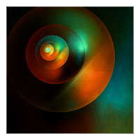 Cercles colorés Motif d'art Abstrait moderne #18