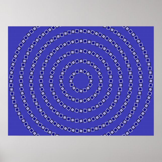 Poster Cercles spiraux (Devant)