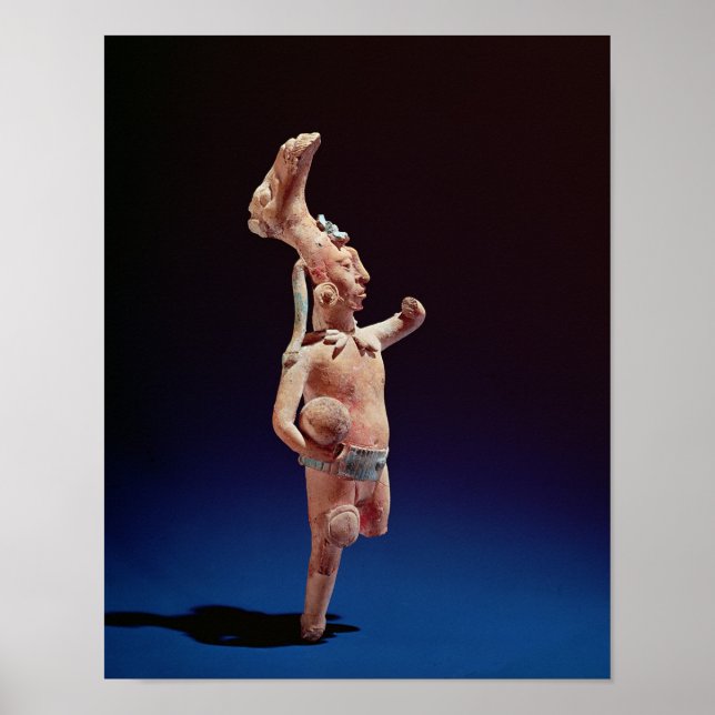 Poster Cérémonial Ballplayer, île de Jaina, c.600 (Devant)